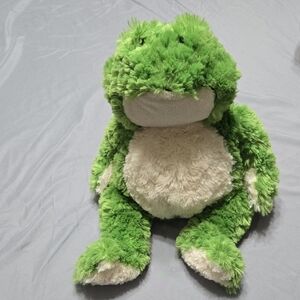 GANZ Plush Frog Toy in Green and Cream